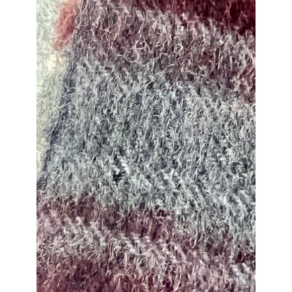 George Straith Ltd. 100% Cashmere Plaid Scarf 61.5"X12" Scotland Fringed READ - Picture 6 of 7